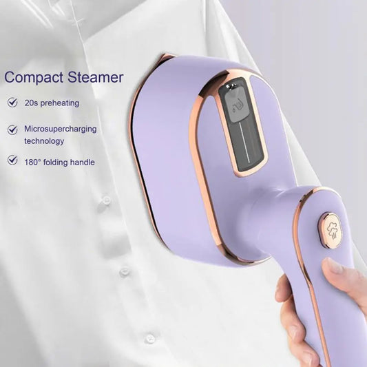 Travel Steamer Iron with Rotatable Handle Compact Steamer Dry Wet Use Mini Steam Iron Garment Steamer Ironing Machine US Plug